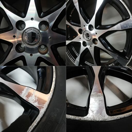 ＜国産タイヤ・国産ホイール 4本 ＞ 195/55R16 グッドイヤー 2019年製 75～80% 16x5.5J WORK SCHWERT 4H -100     ～横浜市旭区 ズーラシア近く～