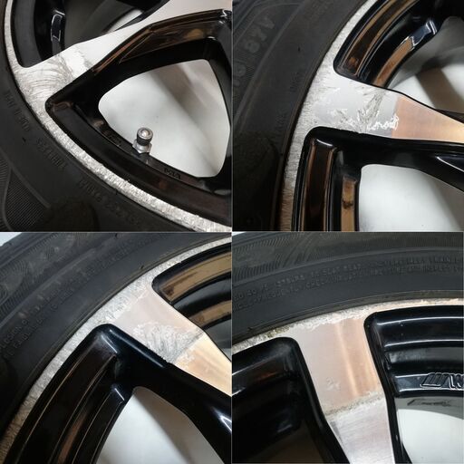 ＜国産タイヤ・国産ホイール 4本 ＞ 195/55R16 グッドイヤー 2019年製 75～80% 16x5.5J WORK SCHWERT 4H -100     ～横浜市旭区 ズーラシア近く～