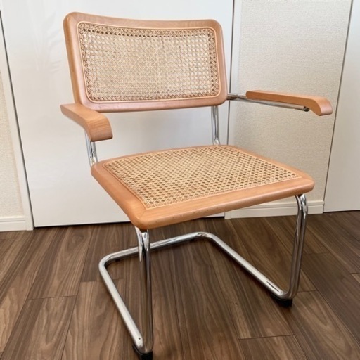 最終値下げ　新品　ラタンチェア　ラタンウッドアームチェア