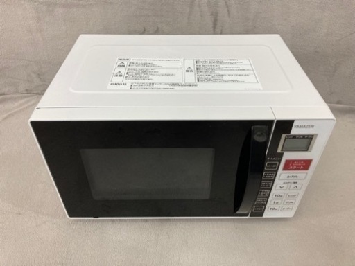 オーブンレンジ　YAMAZEN YRCp-160(W)  16L 1200W  重量計不良　2018年製