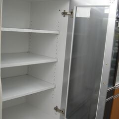 食器棚 ホワイト 70cm【モノ市場半田店】151の画像