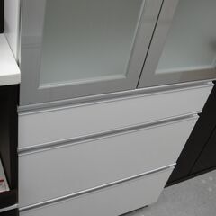 食器棚 ホワイト 70cm【モノ市場半田店】151の画像