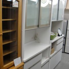 キッチンボード ホワイト系 横幅約100cm【モノ市場半田店】151