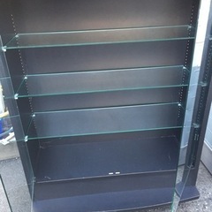 ★中古品★ JAJAN 6段 コレクションケース フィギュアケース ガラスケース 飾り棚 180㎝ 大容量 R040203の画像