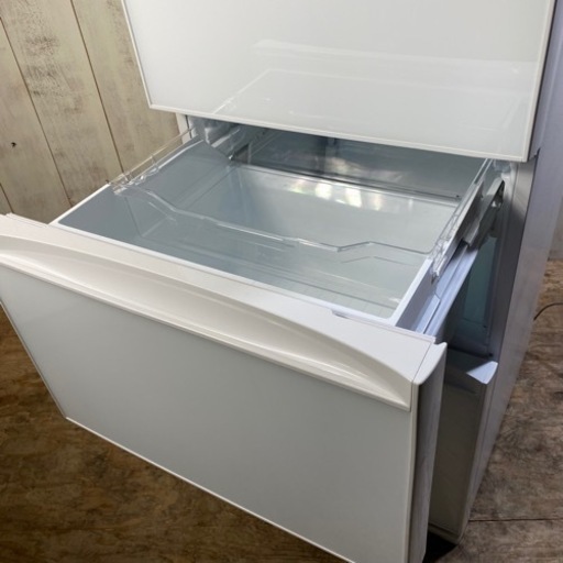 ※TOSHIBA ノンフロン 冷凍冷蔵庫 GR-R36SXV (EW) 2019年製 ガラストップ 3ドア 363L 冷蔵庫 東芝 菊