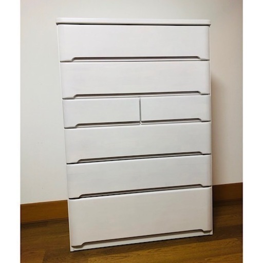 ニトリ　ハイチェスト 幅90cm(オウカ2 90HC WH)
