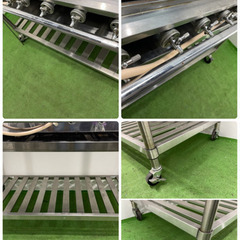 送料込み☆業務用鉄板焼きグリラー お好み広島焼きそばグリドル 業務用 鉄板焼き機 グリドル グリラー キャスター付き作業台付き