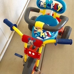 ミッキー三輪車 かじとりトライクの画像