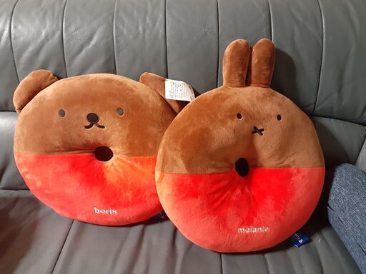 ミッフィー　ドーナツクッション　メラニー　ボリス　全2種