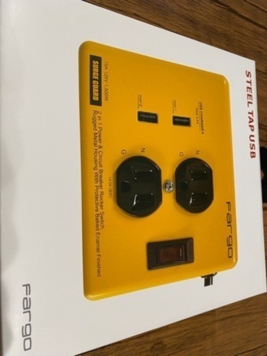 【値下げしました】アウトドア　電源タップ　iphone充電可能　急速充電対応　★新品★
