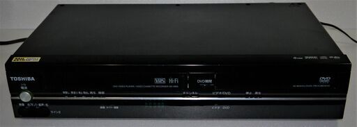 動作確認済み　東芝　ＤＶＤプレーヤー＋ＶＨＳビデオ一体型デッキ　ＳＤ－Ｖ８００　取説、リモコン付き