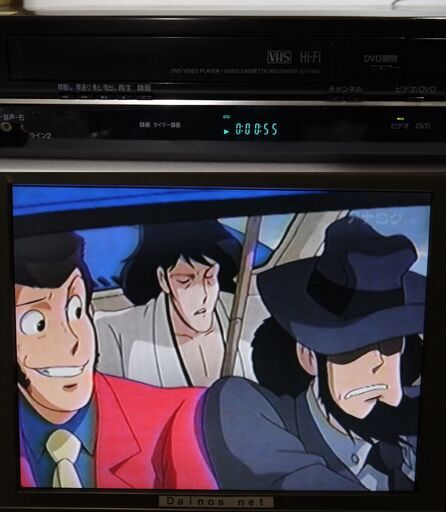 動作確認済み　東芝　ＤＶＤプレーヤー＋ＶＨＳビデオ一体型デッキ　ＳＤ－Ｖ８００　取説、リモコン付き