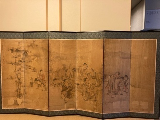 屏風　水戸の絵師　後藤文淋②