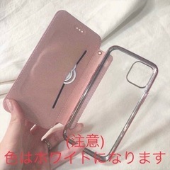 新品未使用　Marcydorn　ランダムフラワー手帳型iPhone11ProMaxケース　ホワイトの画像
