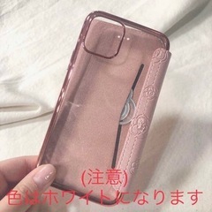 新品未使用　Marcydorn　ランダムフラワー手帳型iPhone11ProMaxケース　ホワイトの画像