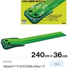 ゴルフ練習　Tabata タバタ 日本正規品　2way パターマ...