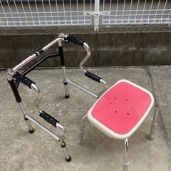 【介護用品】歩行器(6段階)&お風呂椅子(５段階)セット！