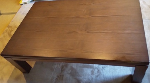 家具調こたつ　120X80cm　布団付きです
