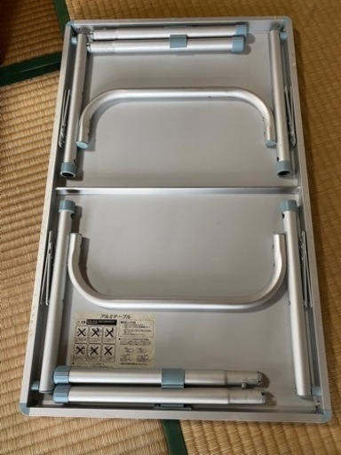 アルミテーブル　テーブルアンドチェア　値下げします