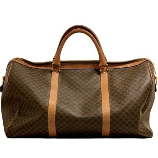 CELINE セリーヌ マカダム 柄 ボストンバッグ ハンドバッグ トラベル