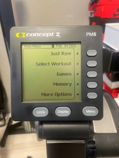 最新フィットネスマシーン　Concept2　ローイングエルゴメーター モデルD/PM5