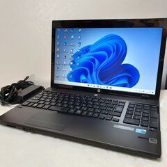 【取引中です】HP　ProBook　SSD搭載　15インチ　Wi-Fi　マルチ　指紋認証　テンキー付き　Windows11