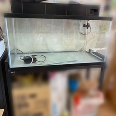【引取り限定】90cm水槽、水槽台、濾過装置のセット