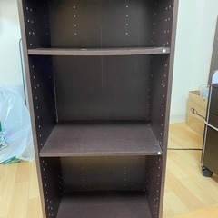 ニトリ　カラーボックス　ダークブラウン