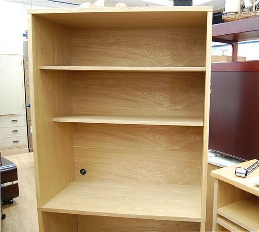 無印良品 スタッキングキャビネット デスクユニット 幅82.5×奥行39.5×高さ163.5cm オーク材 良品計画 MUJI 札幌市
