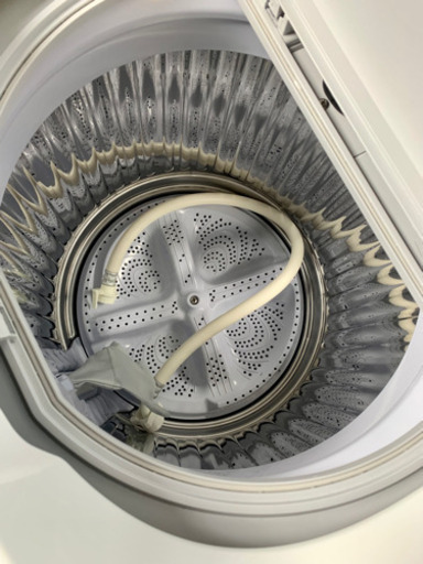 札幌市内配送無料 19年製 SHARP シャープ 洗濯乾燥機 5.5kg ES-TX5UC-W Joshinオリジナルモデル