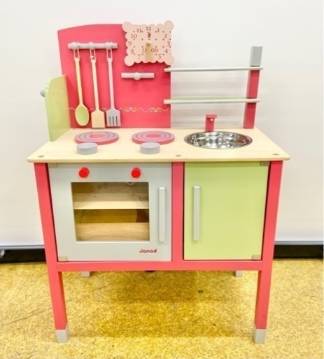 【ジャノー】カラフルでキュート♡木製ままごとキッチン