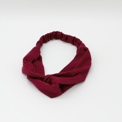 新品未使用　LINOFLE　カラーヘアバンド　ボルドーの画像