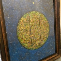 宇宙　絵　額縁あり