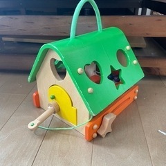木のおもちゃ 型はめの画像