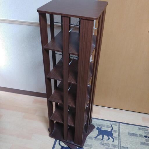 回転本棚（５段）美品