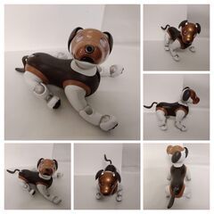 レア【美品】SONY ERS-1000 aibo チョコエディション エンタテイメント ロボット 限定カラー アイボーン サイコロ ピンクボール アクセサリーセット付の画像
