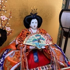 雛人形　ガラスケース入り