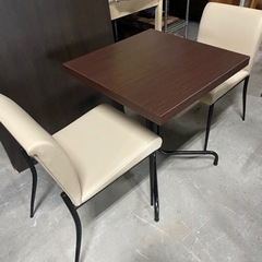 カフェテーブル　サンコスモチェア　3点セット