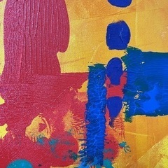 抽象画　大きな絵画　油絵　インテリアの画像