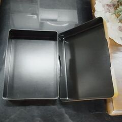 硯箱　書道具　書道用品　ケース　木目調の画像