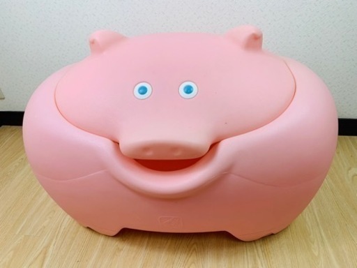 ステップ2　ブタさん　おもちゃ箱 収納ケース インテリア トイボックス