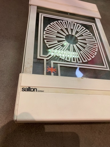 Salton  Hotray サルトン 保温トレイ 保温プレート鍋ウォーマー 電気ウォーマー ガラスプレート キッチン用品 レトロオシャレ