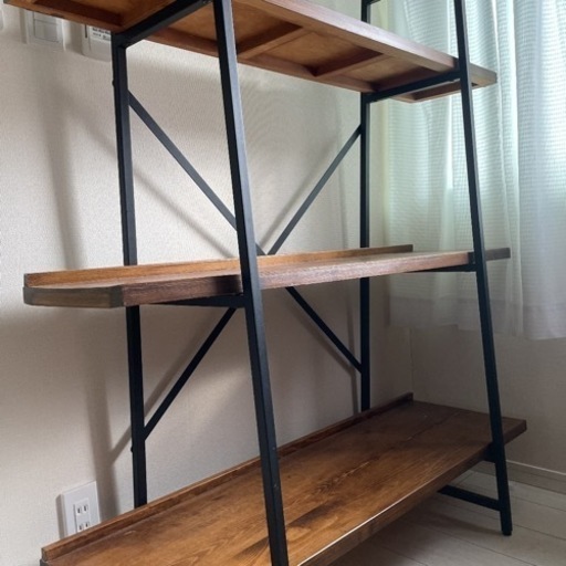 ヴィンテージ ラック 木製 インダストリアル 棚 アイアン シェルフ