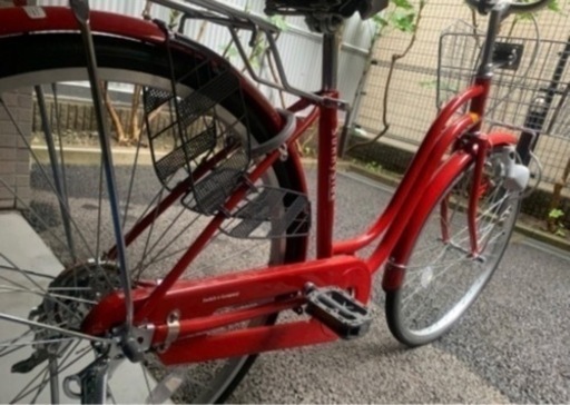 赤自転車　sunny bike  26インチ