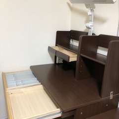 ニトリ　机＆サイド収納①の画像