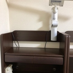 ニトリ　机＆サイド収納①の画像