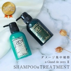 【未使用品】a gland de zero シャンプー＆トリート...