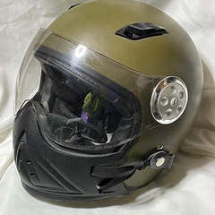 ジェットヘルメット（チンガード付き）サイズ58~59cm