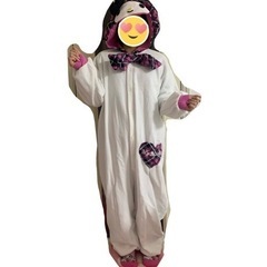 【美品】マイメロディ 着ぐるみタイプ 部屋着 つなぎ の画像