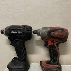 マキタ インパクト 14.4V 本体 バッテリー 3個セット 全て中古品